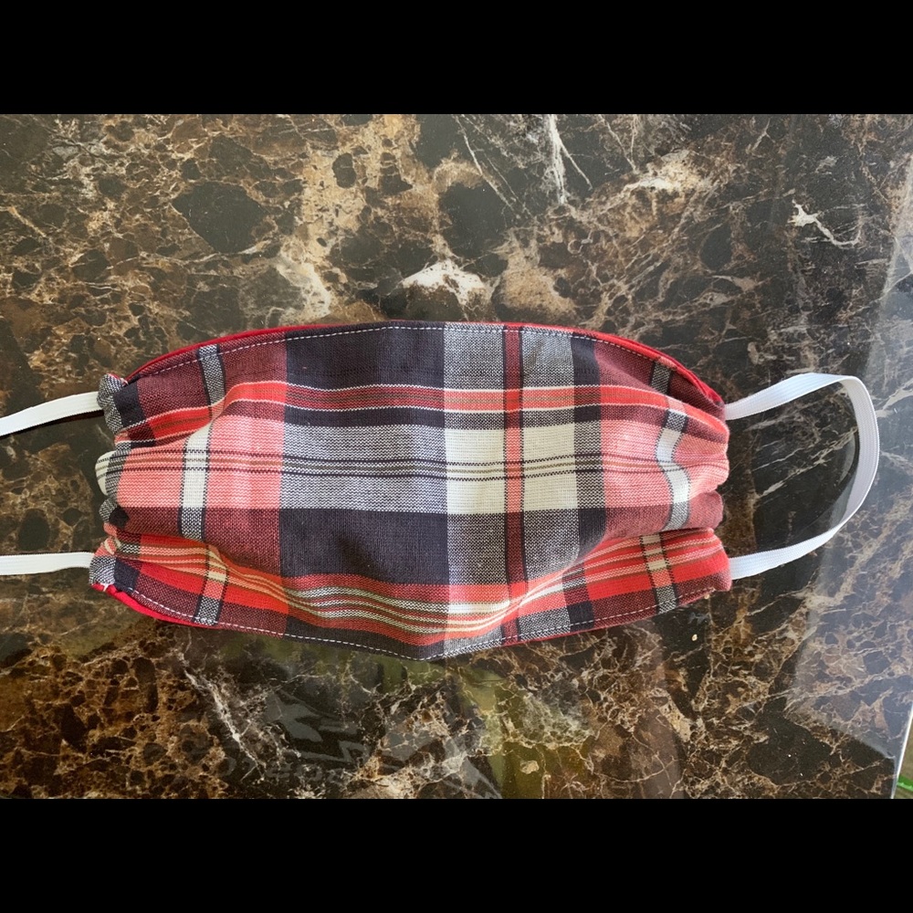 Plaid face mask